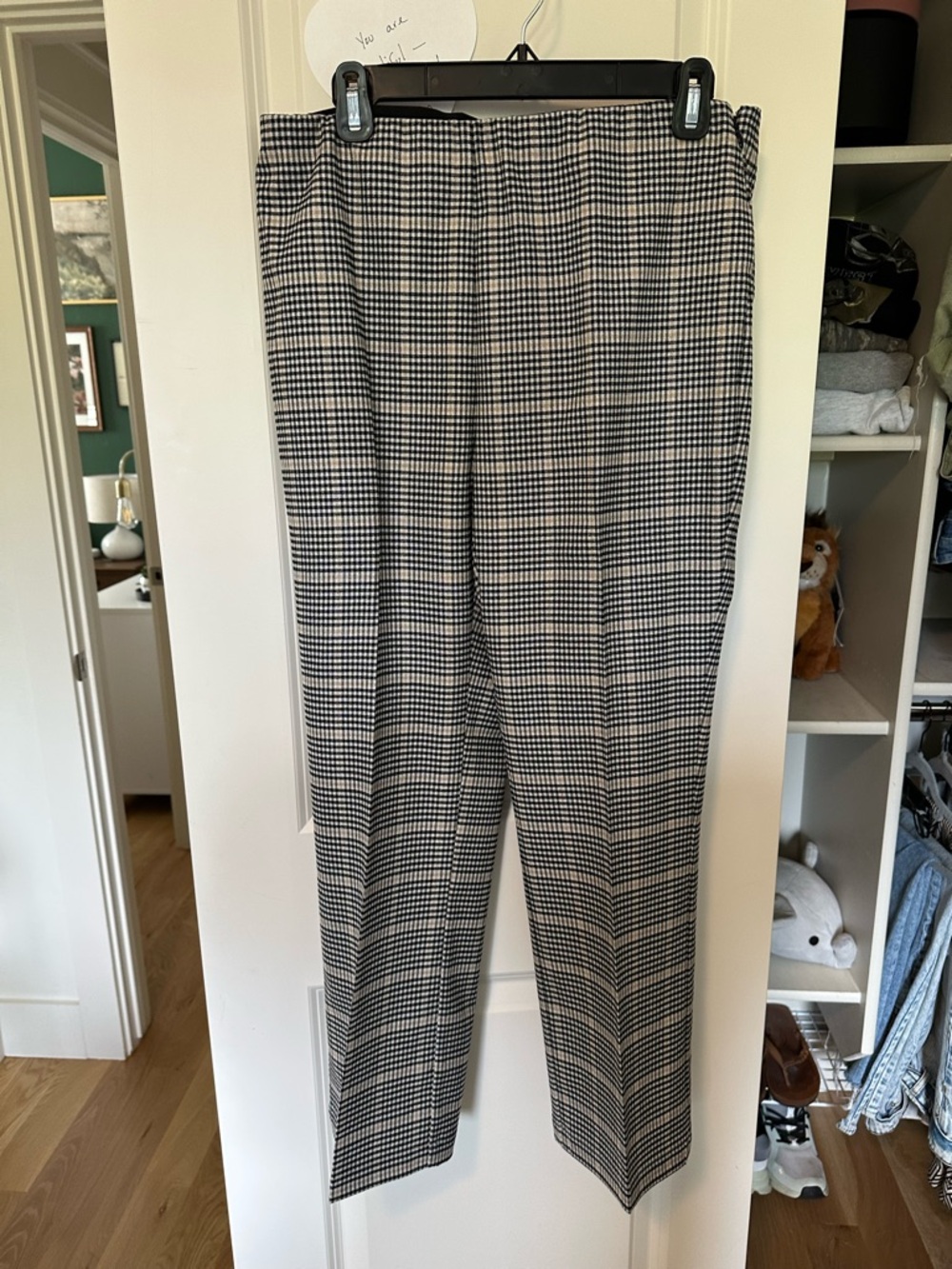 Brochu Walker Black and White Glen Plaid Pants